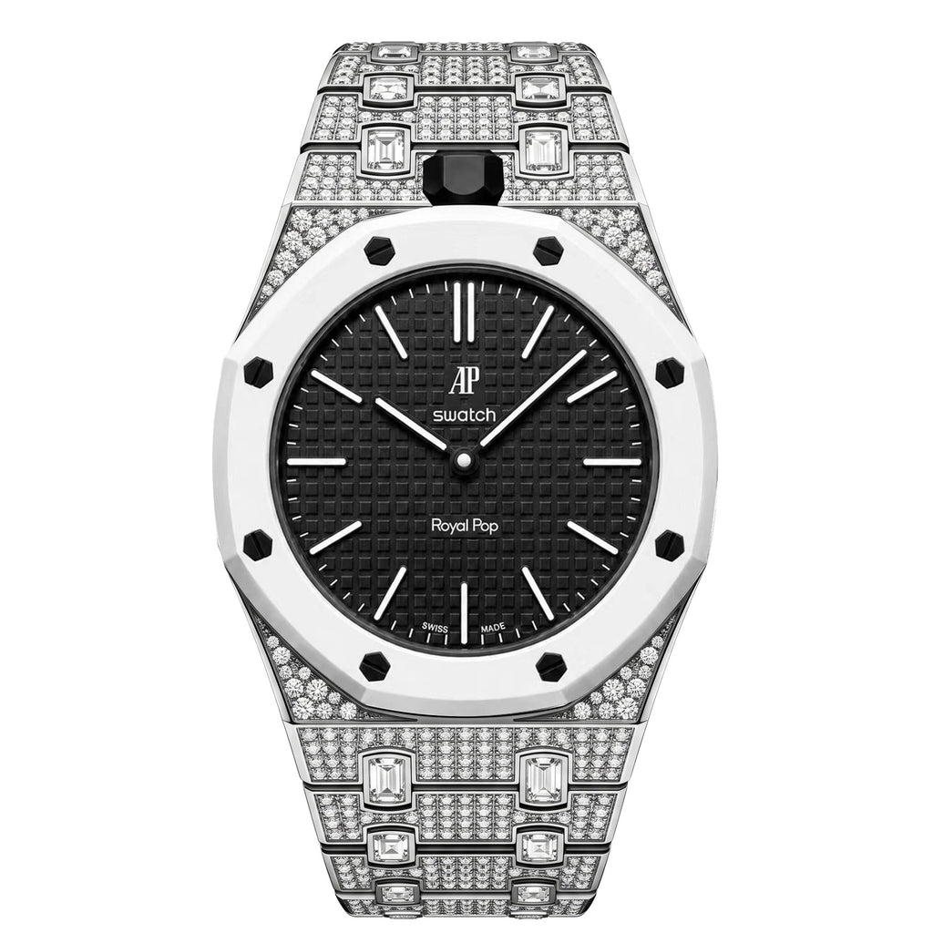 Suitable for Royal Pop Bioceramic Swatch Modified Case AP Case Watch Strap