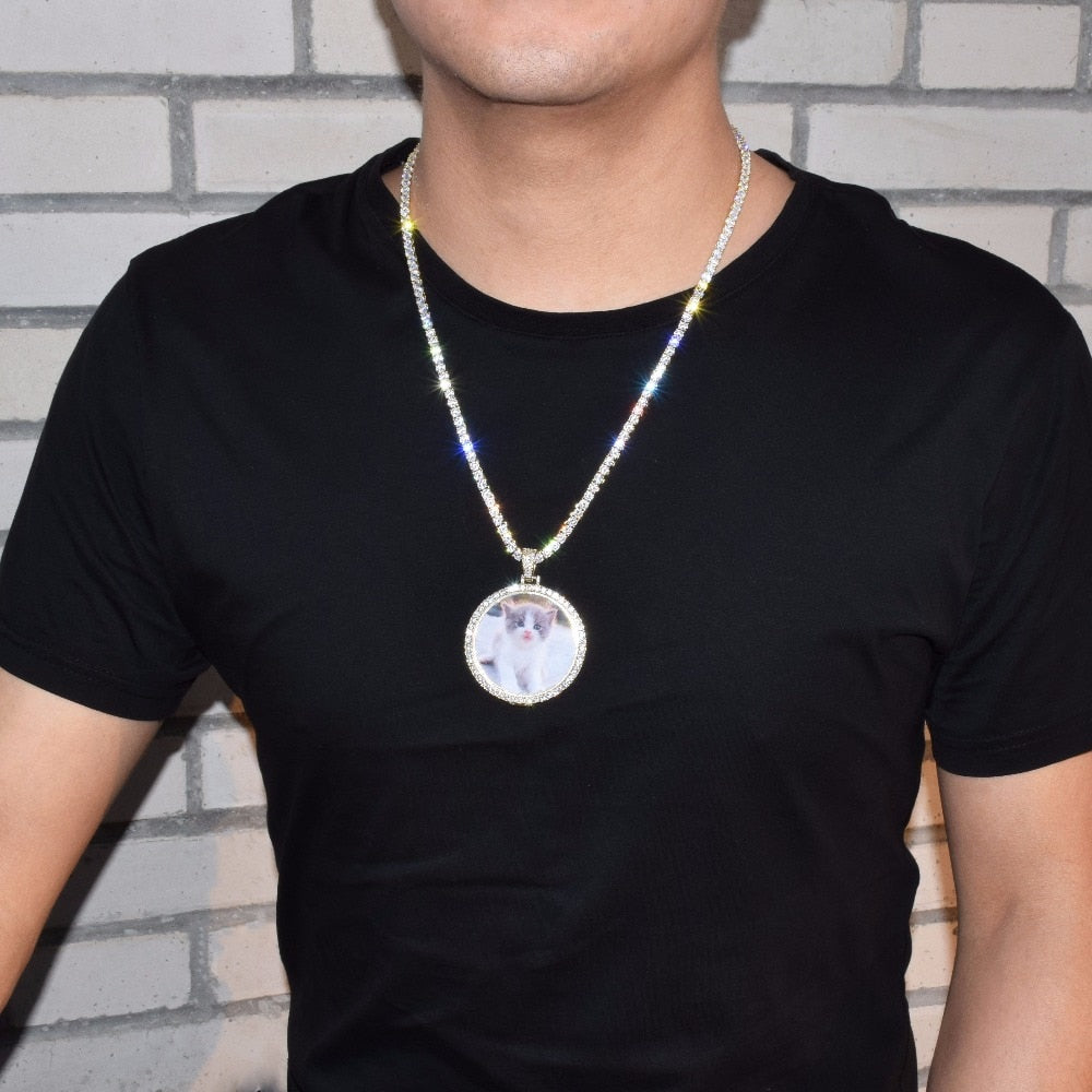 Hip-Hop Cross Necklace | Cubic Zircon Chain | Gold & Silver | Rope or Tennis Chain | 50cm | Men's Urban Jewelry