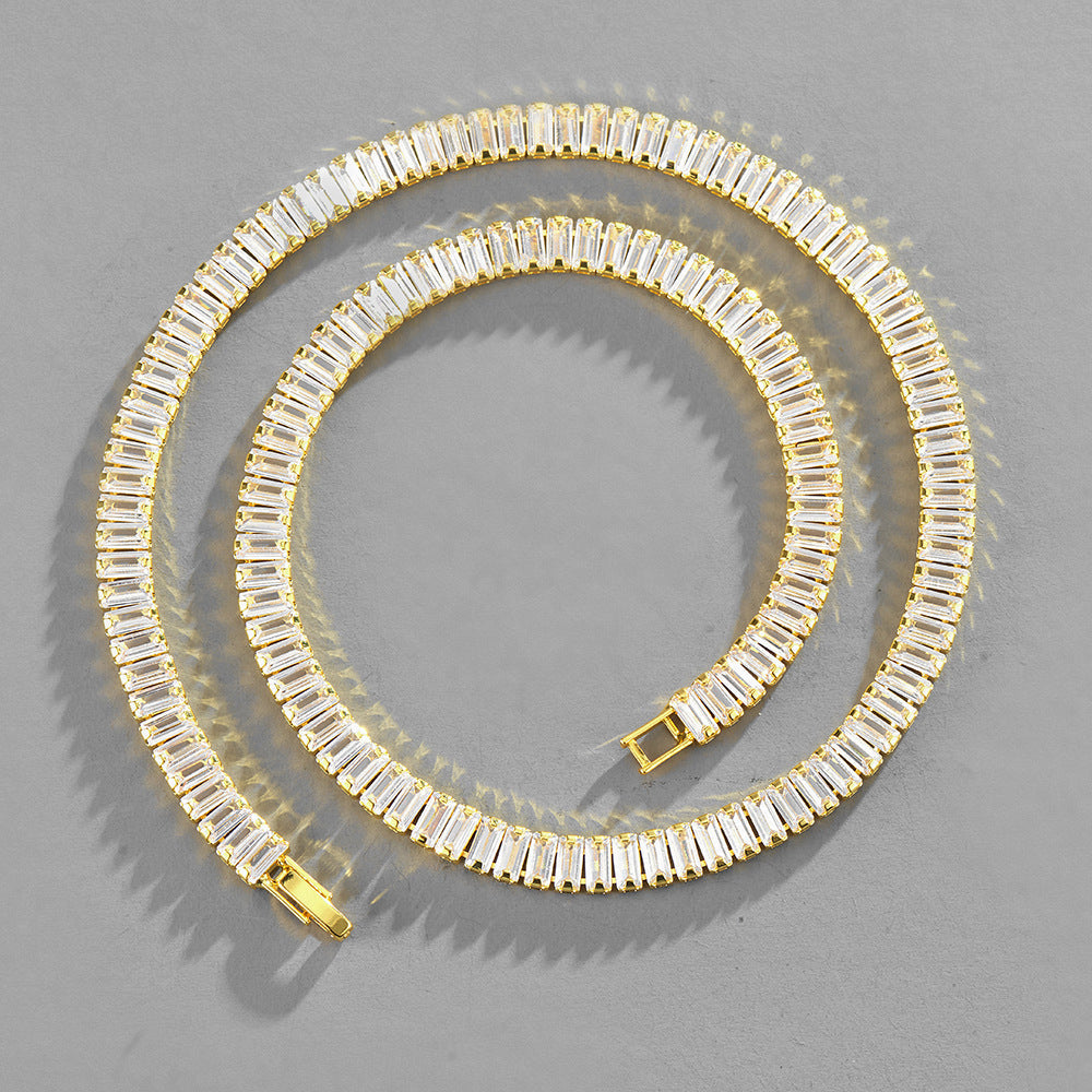 Cadena Cubana Cobre con Circón