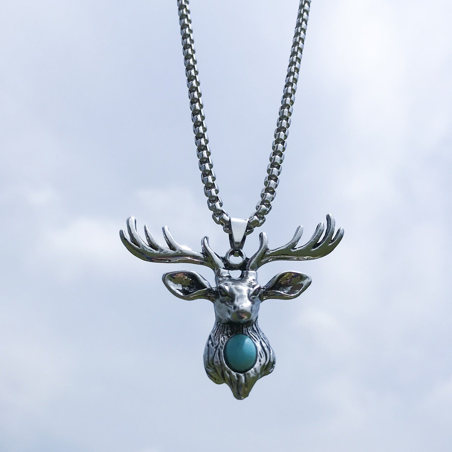 Hip-Hop Animal Pendant Necklace | Titanium Steel Box Chain | Vintage Finish | 51-80cm | Unisex | 80+ Designs