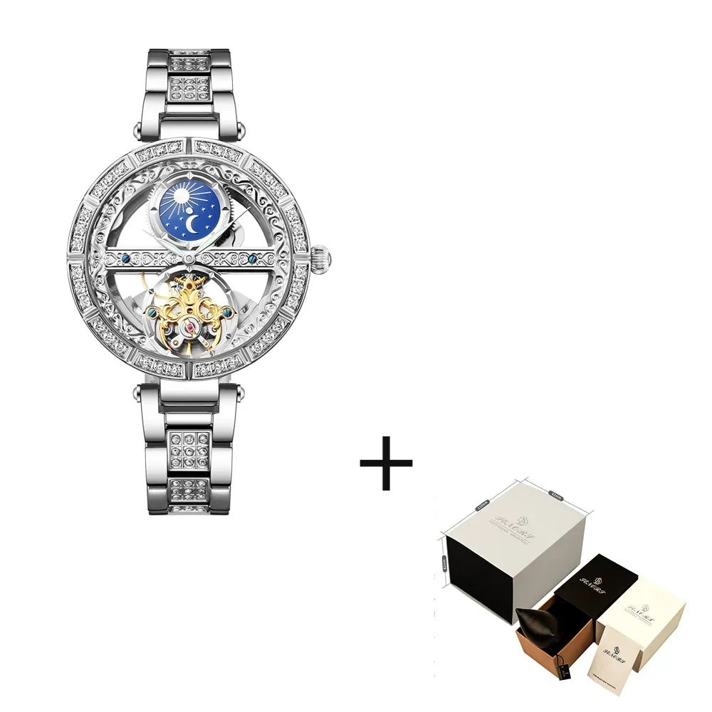 Reloj Mecánico Mujer Cuero