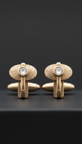 Antique champagne gold cufflinks